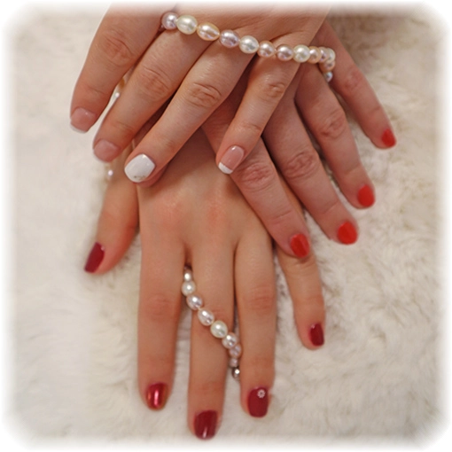 Kürzen und formen der Nägel • Gel-Lack und aufhärten • Nagelöl • Handcreme mit Massage